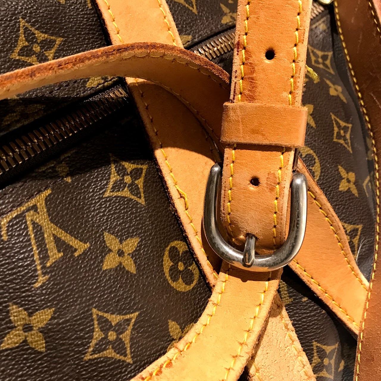 LOUIS VUITTON Sac Baxter Dog Bag Coated Canvas Brown Monogram