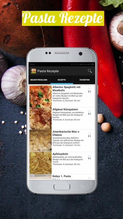 Pasta Rezepte App Deutsch Kostenlos Und Offline Android Apps Appagg