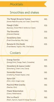 Cafe Mangii menu 1