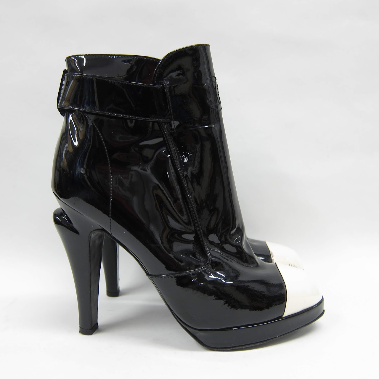 Chanel Cap Toe Ankle Boots