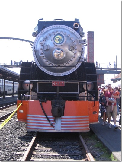 IMG_6050 Southern Pacific Daylight GS-4 4-8-4 #4449 at Union Station in Portland, Oregon on May 9, 2009