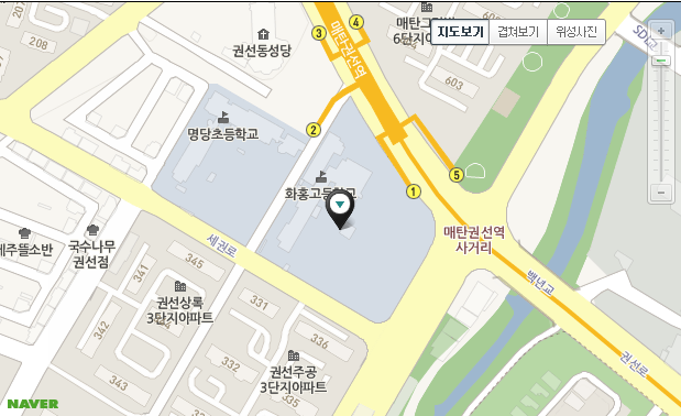 파일:화홍고등학교 위치.png