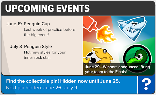 Club Penguin Times Upcoming Events