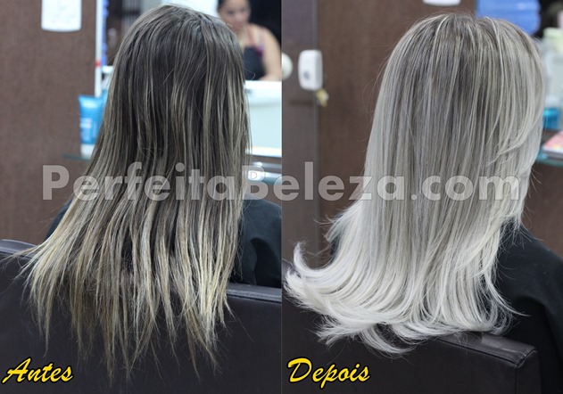 ombre hair platinado