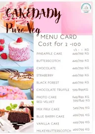 Cakedady menu 1