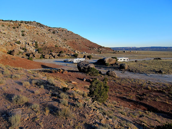 Campsite on Tuesday evening