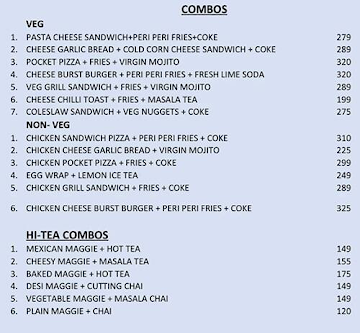 Cafe Ninequarters menu 