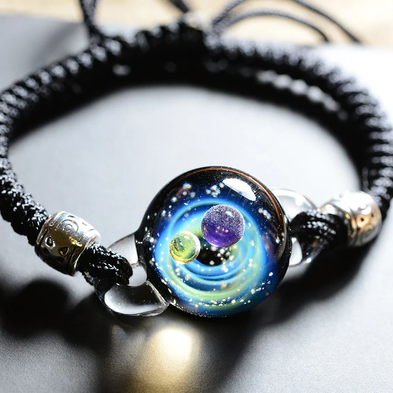 Bracelet en verre Élément Univers Créatif. Libérez votre créativité avec ce bracelet élégant et unique. Un accessoire magnifique pour vous.