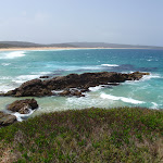 View of Bournda Beach from Bournda Island (107104)