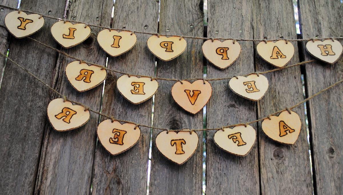 Wood Wedding Sign, Heart