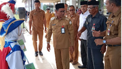 Hari Ulang Tahun Kabupaten Aceh Timur yang  ke-66 di Adakan Perlombaan Drumband 