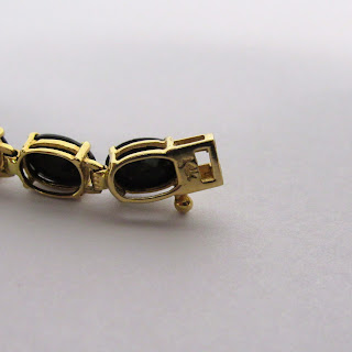 14K Gold & Black Onyx Bracelet