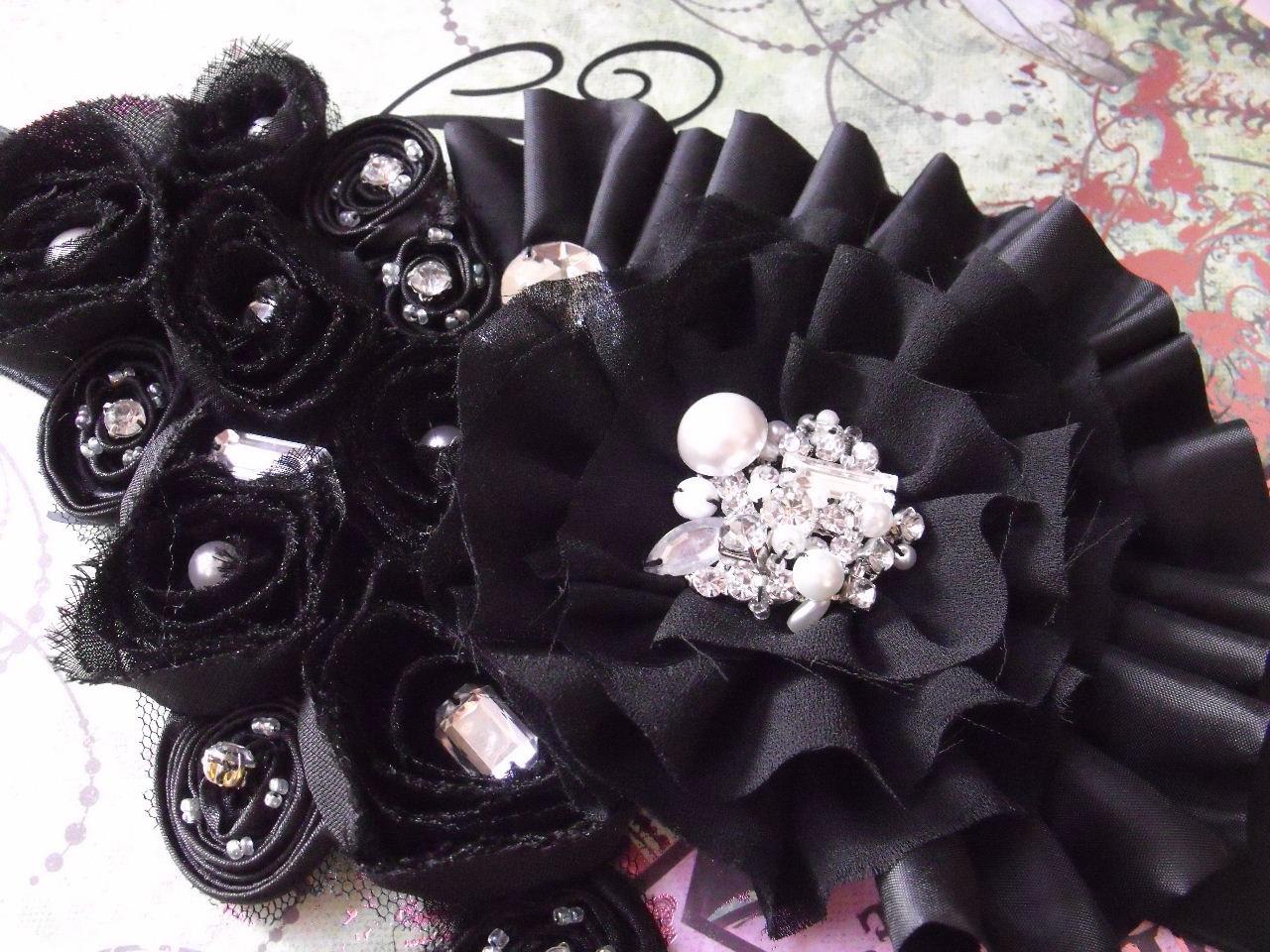 Stunning Bridal Sash, Black