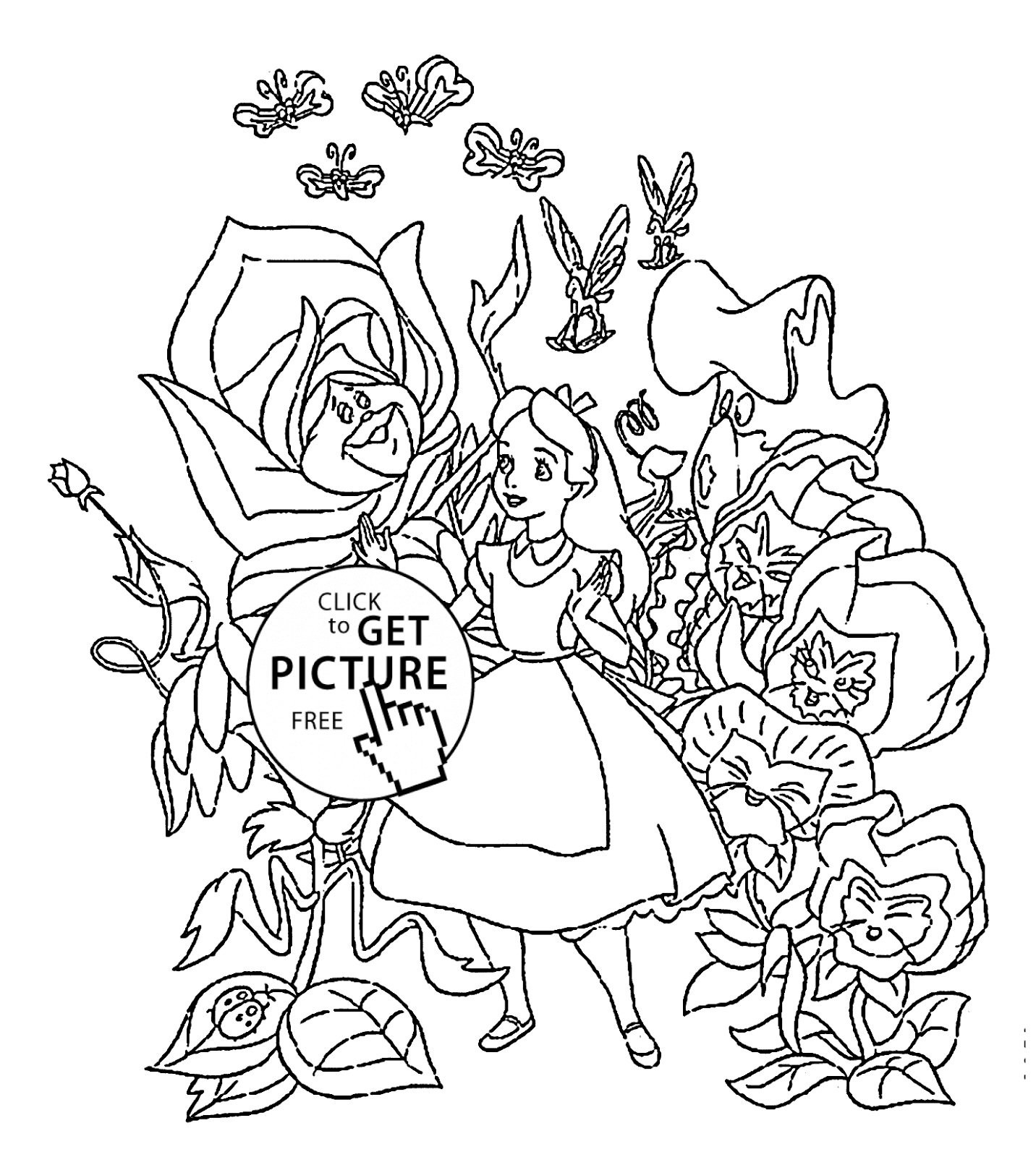 Alice In Wonderland Coloring Pages - Learny Kids