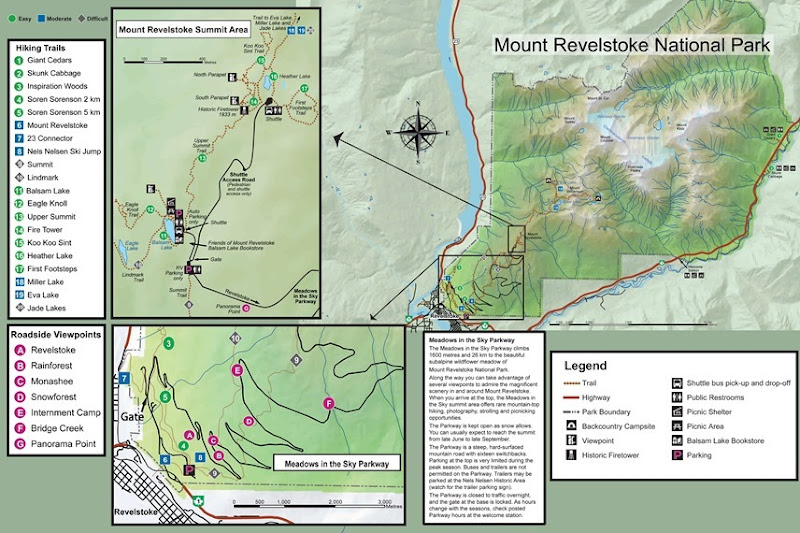 Mount Revelstoke Hiking Map English June 15 2012 Zuzana.indd