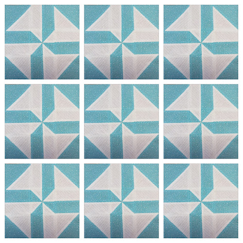 Block 8: Disappearing pinwheel quilt sampler