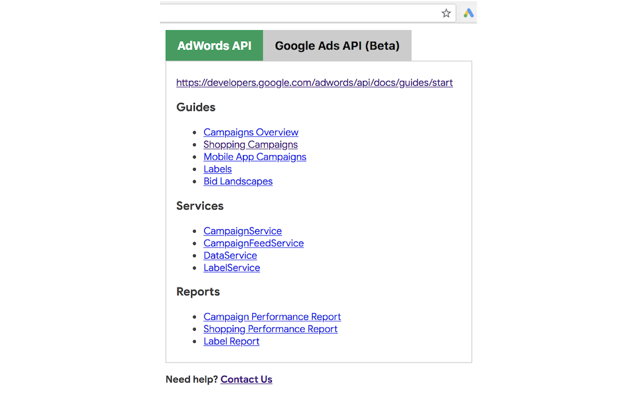 Google Ads API Web Navi Preview image 4