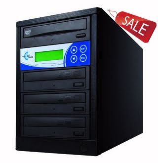 EZ Dupe 3-Target DVD/CD 24X Duplicator GS3SOB Black