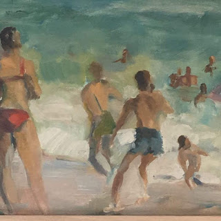 Leslie Bender Beach Painting