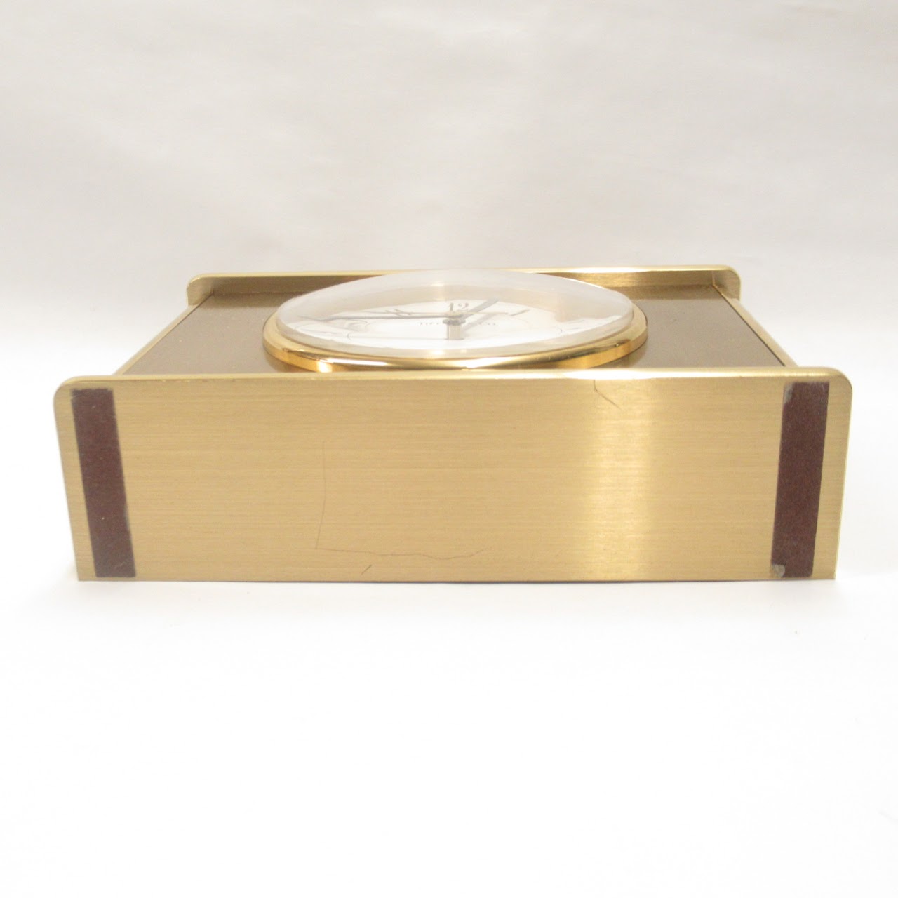 Tiffany & Co. Rectangular Brass Desk Clock