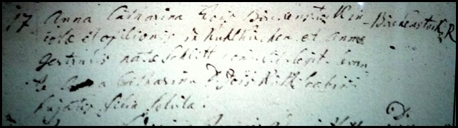 Baptism, Ruhlkirchen, Anna Catharina Birkenstock, 17 Feb 1808 (1)