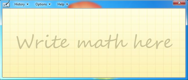 수학 입력 패널, Windows