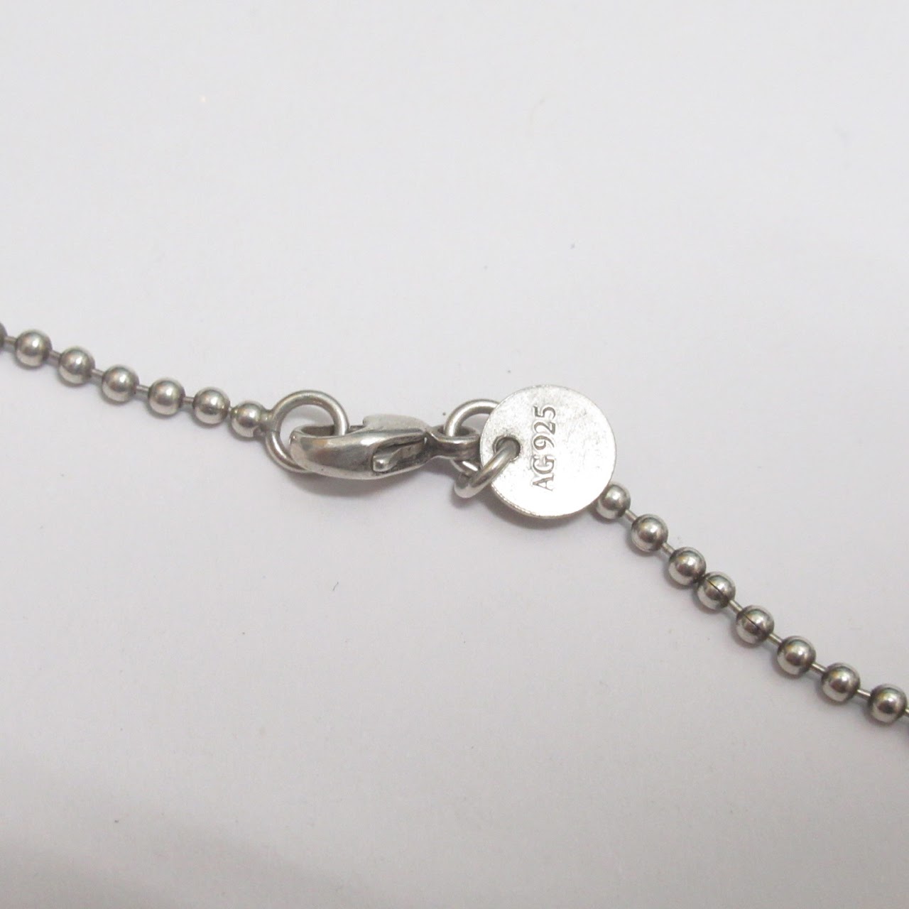 Tiffany & Co. Sterling Silver TCS New York City Marathon Pendant Necklace
