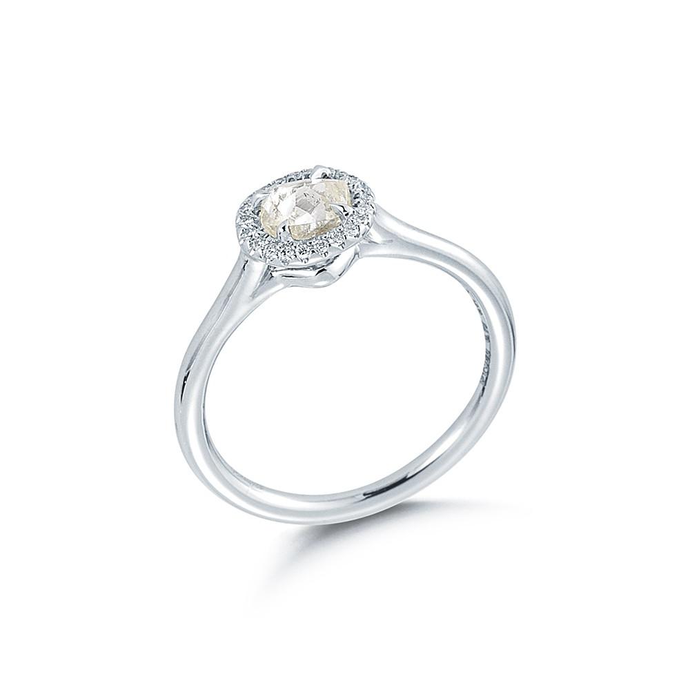 Grace Rough Diamond Engagement Ring 3D062-0.73