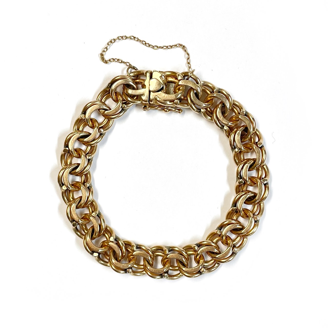 14K Gold Heavy Chain Bracelet