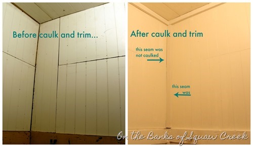 caulk and trim