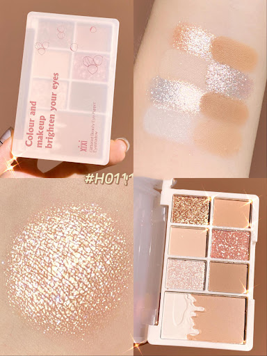 Title 6, Daily All-match Chestnut 7-Color Eyeshadow Pale...