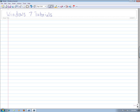 Windows 필기장, 사용 방법, 그리기, 메모, Windows 7, Windows 8