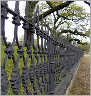 Fence surrounding Stanton Hall..