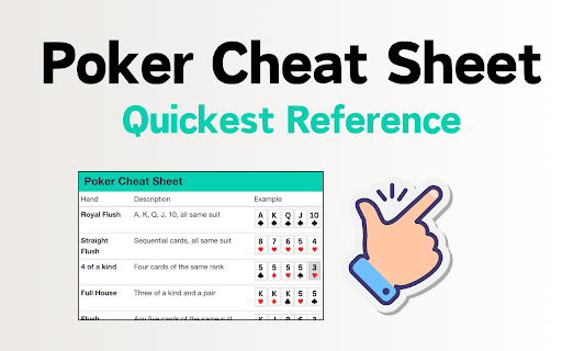 Poker Cheat Sheet