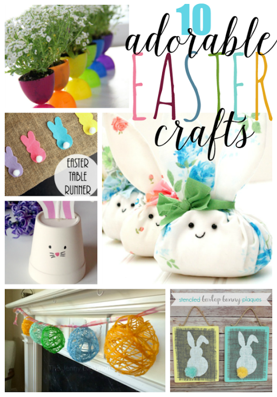 10 Adorable Easter Crafts at GingerSnapCrafts.com #Easter #crafts