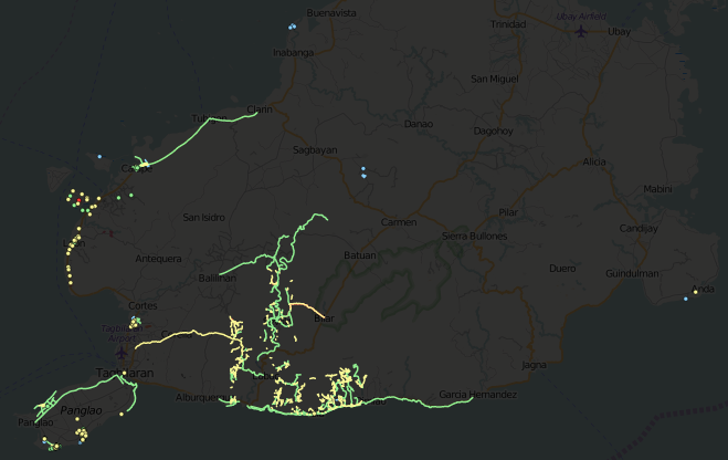 Post workshop edits of Bohol via [Achavi https://nrenner.github.io/achavi/?zoom=10&lat=9.88092&lon=124.151&layers=B0TTTFT](https://nrenner.github.io/achavi/?zoom=10&lat=9.88092&lon=124.151&layers=B0TTTFT)