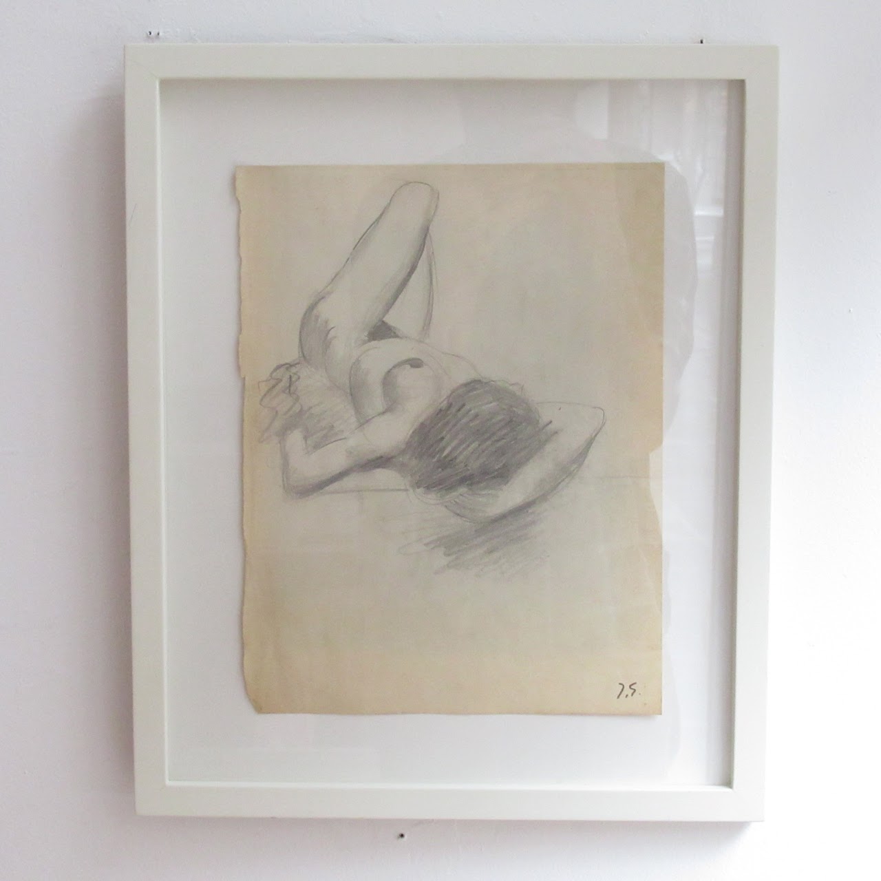 Jacques Germain Signed Nude Drawing