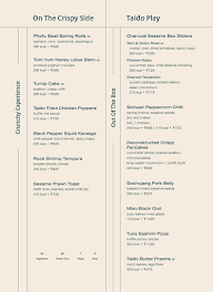 Taido menu 2