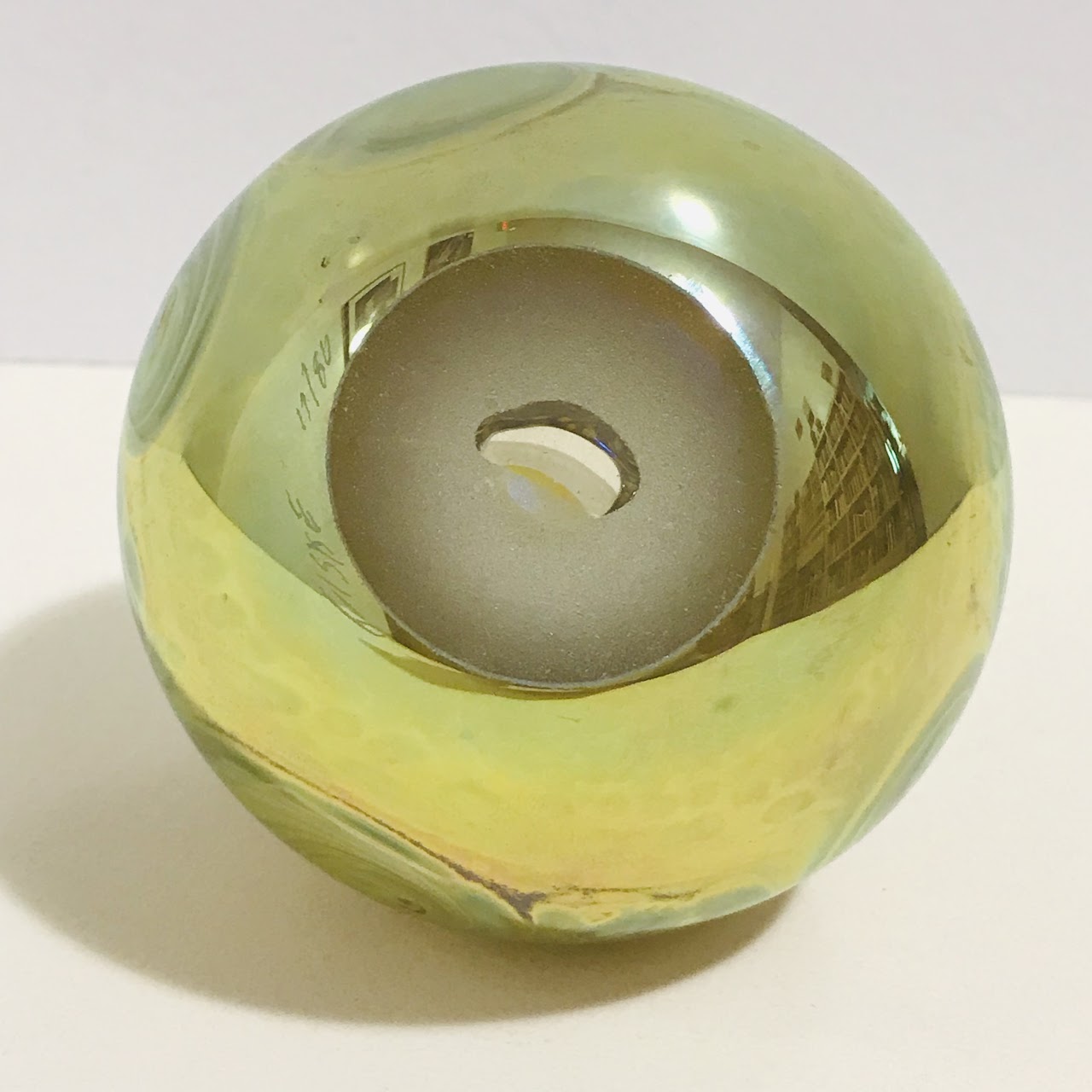 Kent Fisk Signed Art Glass Vase