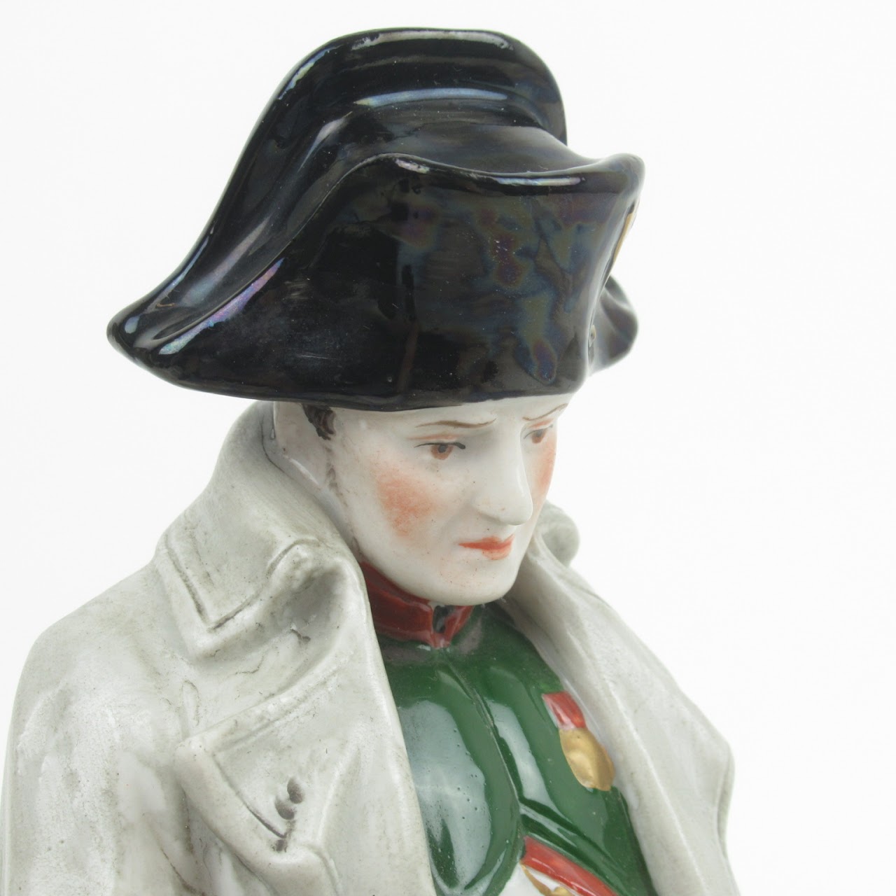 French Porcelain Hand-Painted Napoleon Figurine