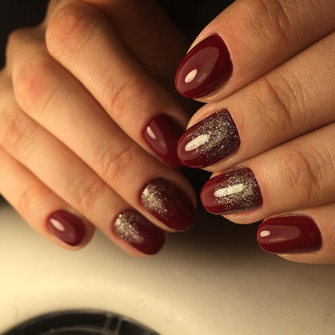 Amazing Designs for Burgundy Nails 2018 - Fashionre