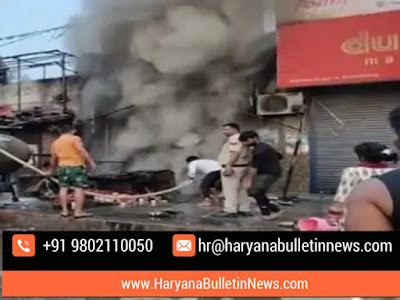 Fierce fire broke out in Paan shop in Gurugram: Adjoining sweets and optical shop also reached; loss of millions