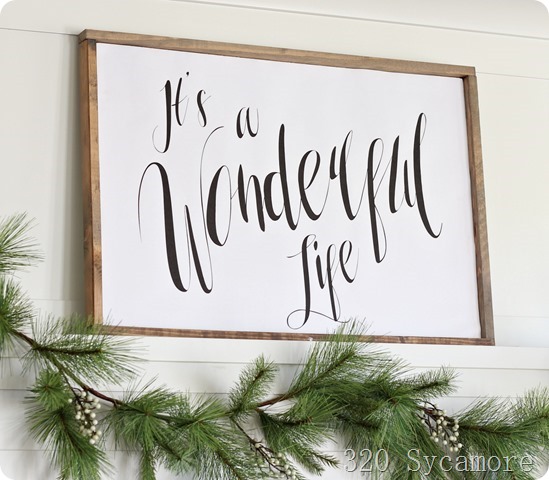 it's a wonderful life sign