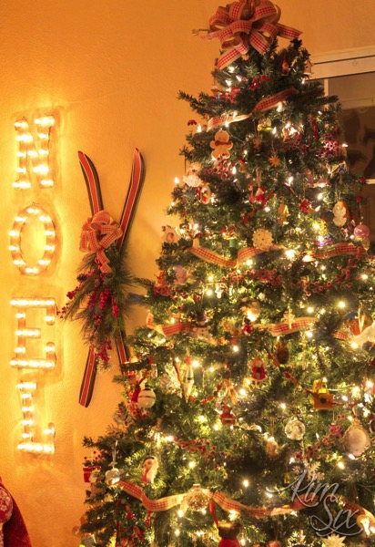 Christmas Tree with Marquee lights