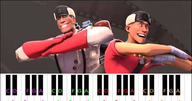 statsminister Ark Forblive Soldier of Dance (Team Fortress 2) ~ Piano Letter Notes