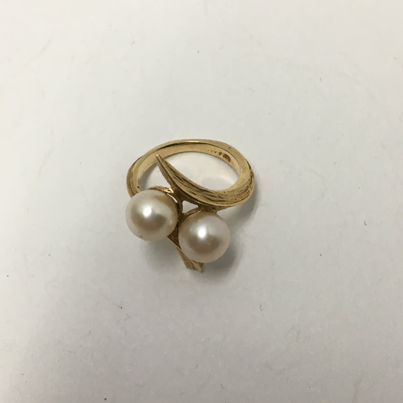 14 K Gold & Pearl Ring