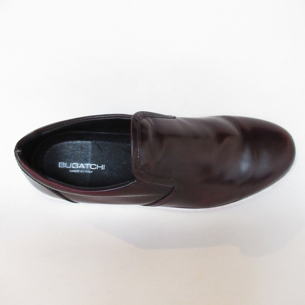 Bugatchi Ox Blood Leather Slip Ons