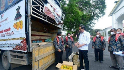 Aksi Heboh Warga Karo Kirim Jeruk Berbuah Manis, Jokowi Langsunh Perintah Jalan Diperbaiki