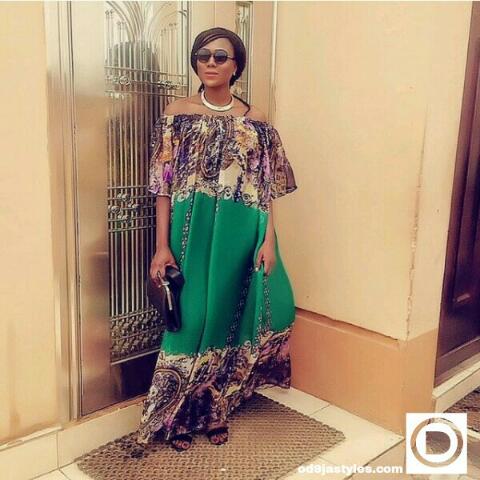 ankara and chiffon combination styles