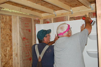 installing the shower